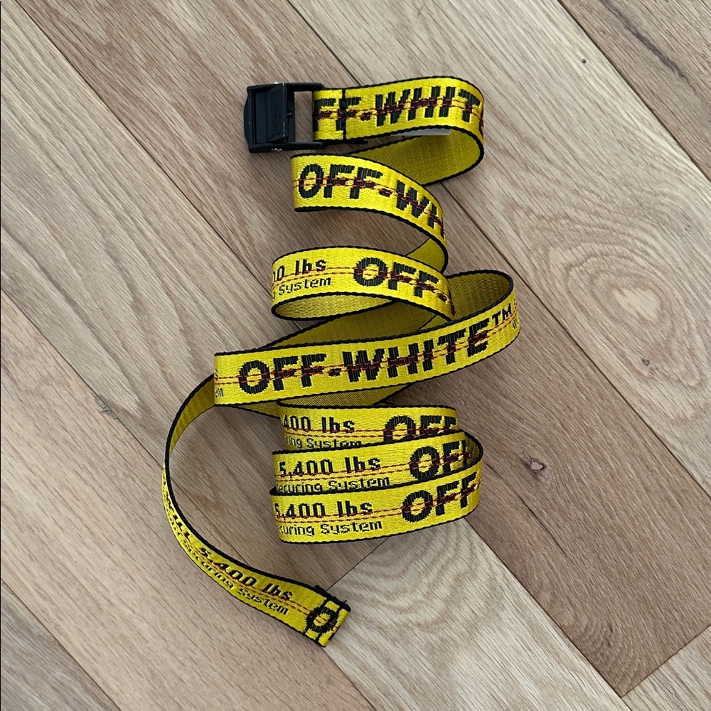 Off-White 2018 Industrial Logo Belt